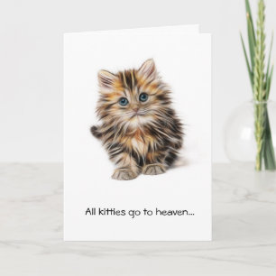 Alle katten in de hemel sympathie kat wenskaart kaart