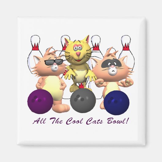 Alle katten in de kom magneet (Voorkant)