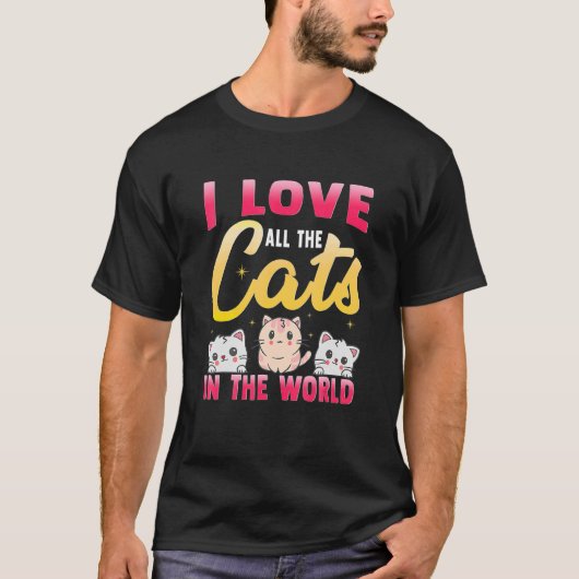 Alle katten in de wereld t-shirt (Voorkant)