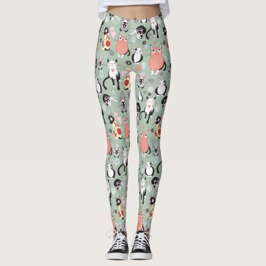 Alle katten leggings (Voorkant)