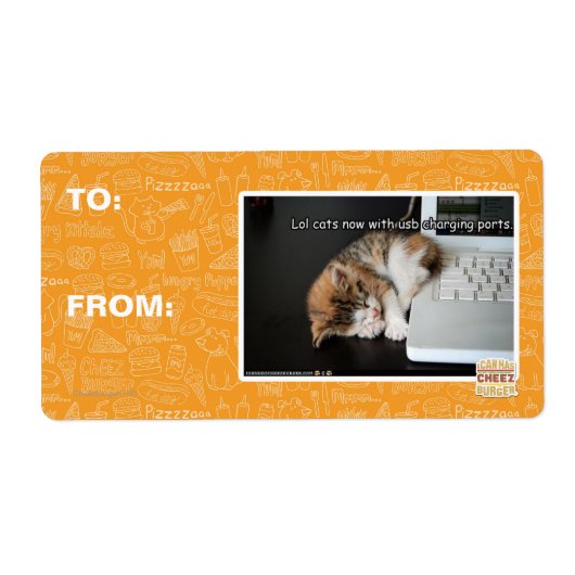 Alle katten met USB Etiket (Voorkant)