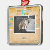 Alle katten met USB Metalen Ornament (Links)