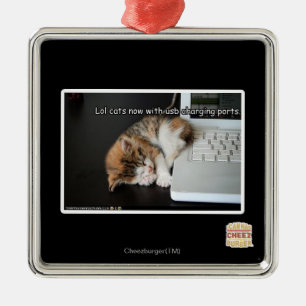 Alle katten met USB Metalen Ornament