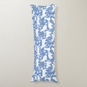 Alle Katten patroon.w.bx4 L Blauw BG Lichaamskussen (Voorkant Verticaal)