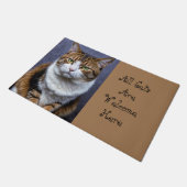 Alle katten welkom deurmat (Schuin)