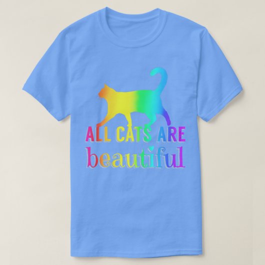 Alle katten zijn prachtig t-shirt (Design voorkant)