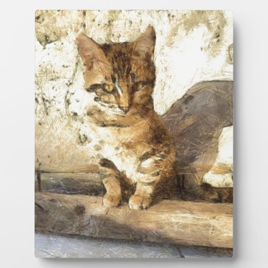 Alle katten zijn zwart in de donkere potloodzak fotoplaat (Voorkant)