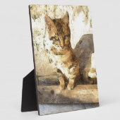 Alle katten zijn zwart in de donkere potloodzak fotoplaat (Zijkant)