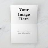 Alle keer witte roos, voeg uw foto, tekst toe feestdagen kaart (Binnen)