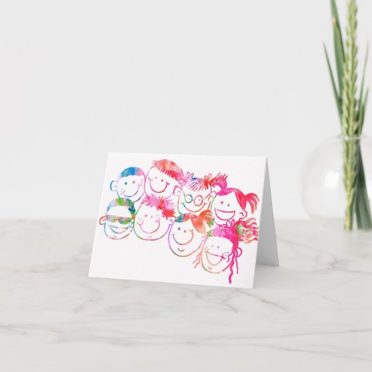 ALLE keren dat de Waterverf leeg is Feestdagen Kaart (Voorkant)