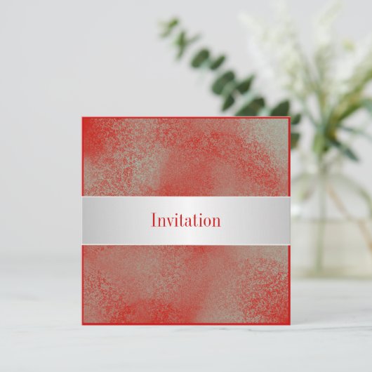 Alle keren Red Silver White Dust Kaart (Staand voorkant)