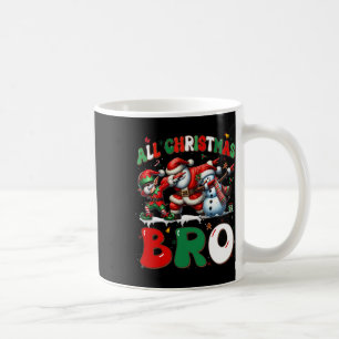 Alle kerst Bro Xmas Santa Elf Snowman Dabbing M Koffiemok