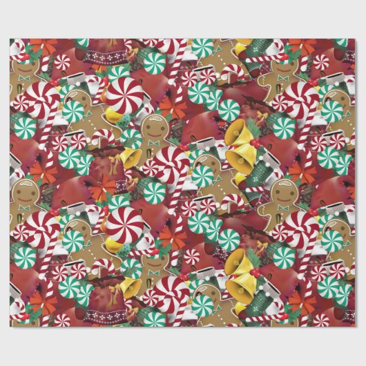 Alle kerst cadeaupapier (Vlak)