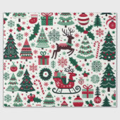 Alle kerst cadeaupapier (Vlak)