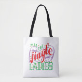 Alle kerst van de Jingle-dames | CANVAS TAS (Voorkant)
