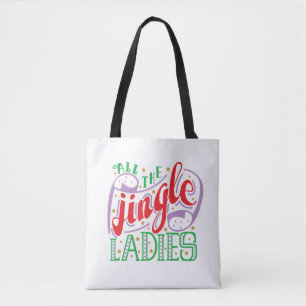 Alle kerst van de Jingle-dames   CANVAS TAS