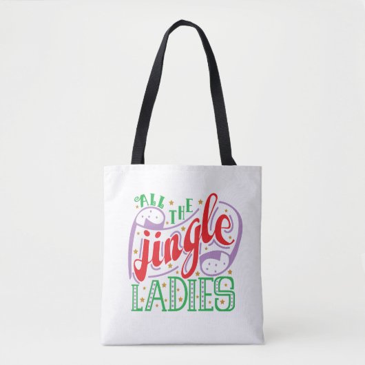 Alle kerst van de Jingle-dames | CANVAS TAS (Voorkant)