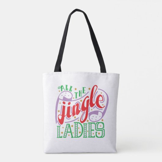 Alle kerst van de Jingle-dames | CANVAS TAS (Achterkant)