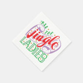 Alle kerst van de Jingle-dames | Napkin Servet (Hoek)