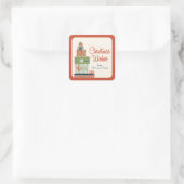 Alle kerstcadeautjes die zijn opgepakt vierkante sticker (Tas)