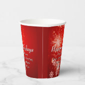 ALLE kerstfeestdagen van de organisatie van tekst  Papieren Bekers (Rechts)