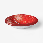 ALLE kerstfeestdagen van de organisatie van tekst  Papieren Kommen (Gebogen)