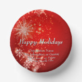 ALLE kerstfeestdagen van de organisatie van tekst  Papieren Kommen (Voorkant)