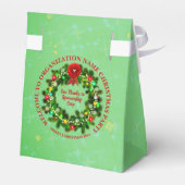 Alle kerstfeestdagen voor tekstorganisaties wijzig bedankdoosjes (Achterkant)