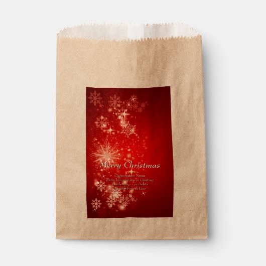 ALLE kerstfeestdagen voor tekstorganisaties wijzig Bedankzakje (Voorkant)