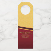 ALLE kerstfeestdagen voor tekstorganisaties wijzig Flessenhanger (Voorkant)