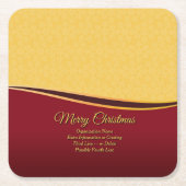 ALLE kerstfeestdagen voor tekstorganisaties wijzig Kartonnen Onderzetters (Voorkant)