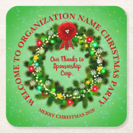 ALLE kerstfeestdagen voor tekstorganisaties wijzig Kartonnen Onderzetters