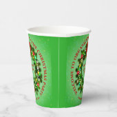 ALLE kerstfeestdagen voor tekstorganisaties wijzig Papieren Bekers (Rechts)