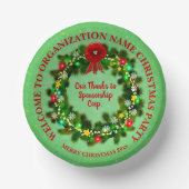 ALLE kerstfeestdagen voor tekstorganisaties wijzig Papieren Kommen (Voorkant)