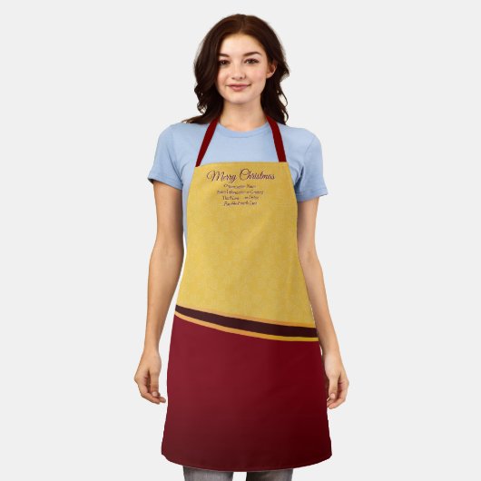 ALLE kerstfeestdagen voor tekstorganisaties wijzig Schort (Gedragen)