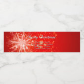 ALLE kerstfeestdagen voor tekstorganisaties wijzig Waterfles Etiket (Enkel label)