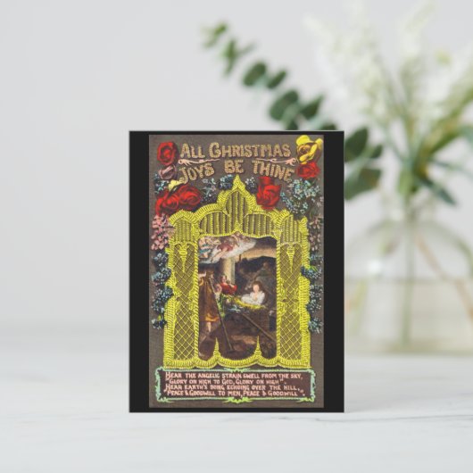 Alle kerstfeestjes feestdagenkaart (Staand voorkant)