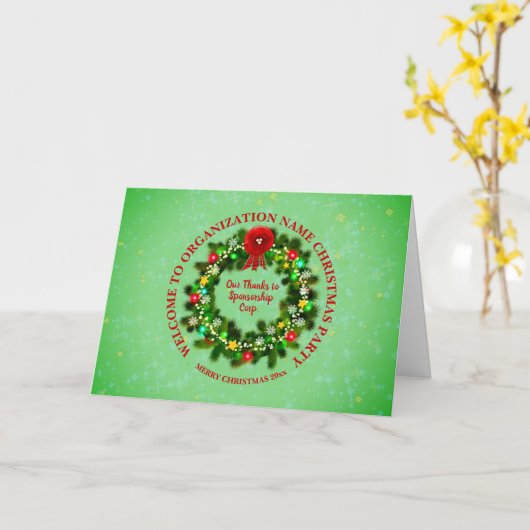 Alle kerstfeestkaarten voor tekstorganisaties wijz kaart (Gele Bloem)