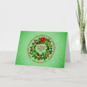 Alle kerstfeestkaarten voor tekstorganisaties wijz kaart (Voorkant)