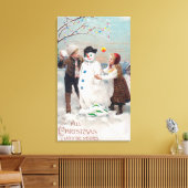 Alle kerstfeestvreugde canvas afdruk (Insitu (Woonkamer))