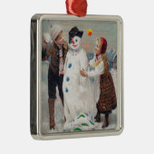 Alle kerstfeestvreugde metalen ornament (Rechts)