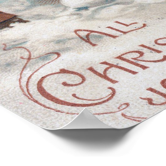 Alle kerstfeestvreugde poster (Hoek)