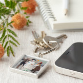 Alle kerstfeestvreugde sleutelhanger (Zijkant)