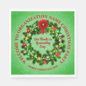 ALLE kerstlunch van de tekstorganisatie wijzigen Servet (Voorkant)