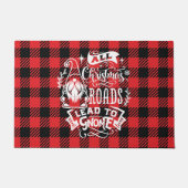 Alle kerstpaden leiden naar Gnome Deurmat (Voorkant)