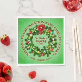 ALLE kersttang na organisatie van tekst wijzigen Servet