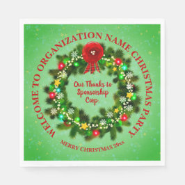 ALLE kersttang na organisatie van tekst wijzigen Servet