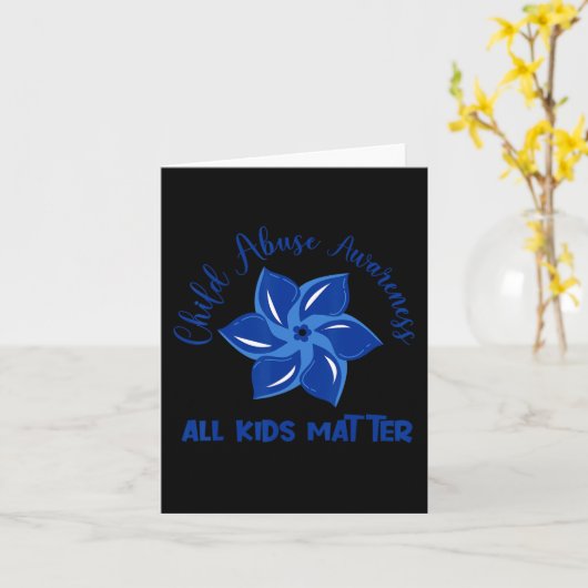 Alle Kinder materialen Kindmisbruikdetectie Kaart (Gele Bloem)