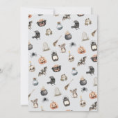Alle Kinder Monsters Halloween verjaardag Kaart (Achterkant)
