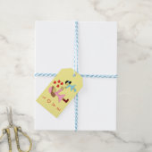 Alle kinderen hebben liefde nodig : Geel Cadeaulabel (Met Touw)